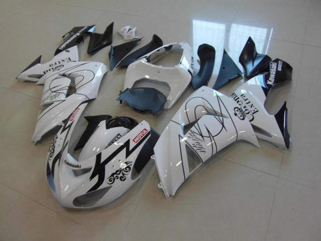 2006-2007 White Corona Kawasaki ZX10R Motor Fairings for Sale