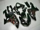 2006-2007 Black Red Flame Kawasaki ZX10R Motorcyle Fairings for Sale