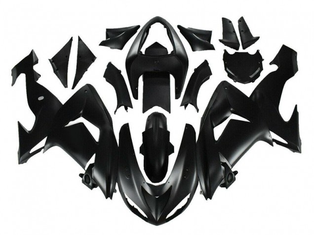 2006-2007 Matte Black Kawasaki ZX10R Motor Fairings for Sale