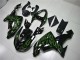 2006-2007 Black Green Flame Kawasaki ZX10R Motorcycle Fairing for Sale