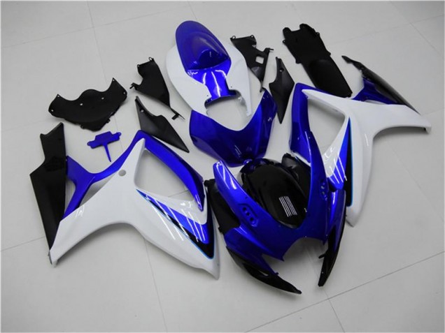 2006-2007 Blue White Suzuki GSXR 600/750 Motorbike Fairing for Sale