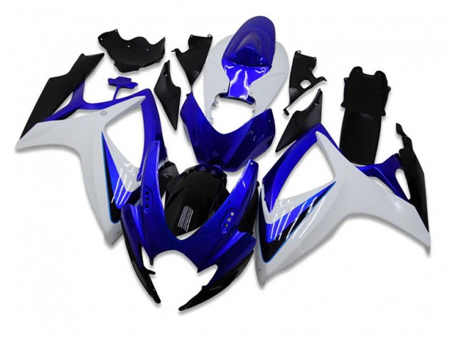 2006-2007 Blue White Suzuki GSXR 600/750 Motorbike Fairing for Sale