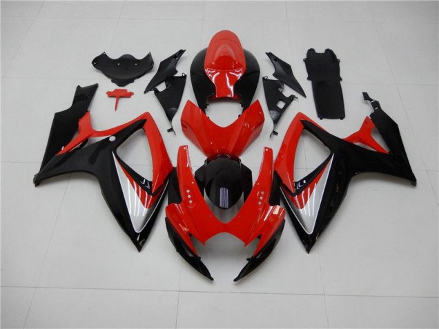 2006-2007 Red Black Suzuki GSXR 600/750 Replacement Motorcycle Fairings for Sale