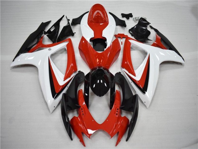 2006-2007 Red Black Suzuki GSXR 600/750 Motorcycle Fairings Kits for Sale