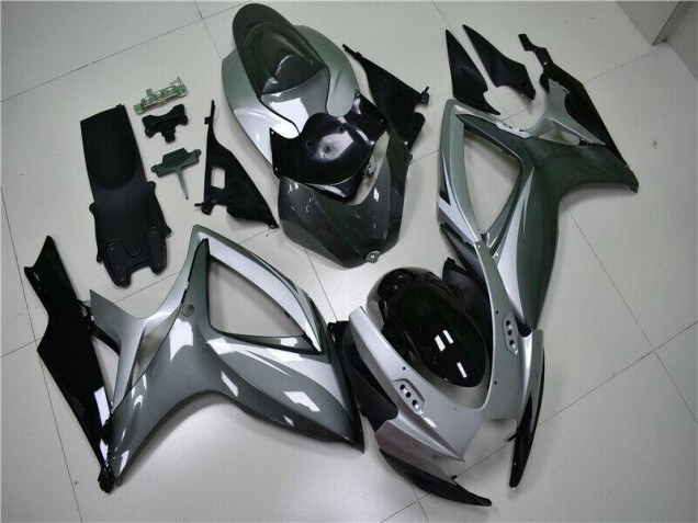 2006-2007 Silver Grey Suzuki GSXR 600/750 Motorcycle Replacement Fairings for Sale