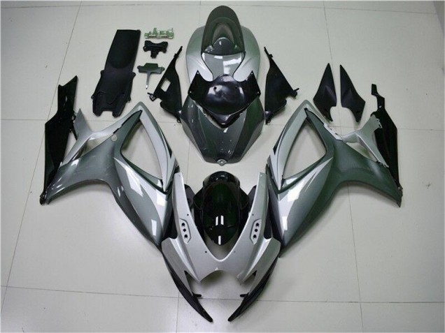 2006-2007 Silver Grey Suzuki GSXR 600/750 Motorcycle Replacement Fairings for Sale