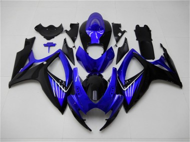 2006-2007 Blue Black Suzuki GSXR 600/750 Replacement Fairings & Bodywork for Sale