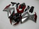 2006-2007 Red Silver Suzuki GSXR 600/750 Bike Fairing Kit for Sale