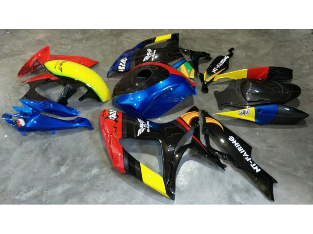 2006-2007 Red Blue Suzuki GSXR 600/750 Motorbike Fairing for Sale