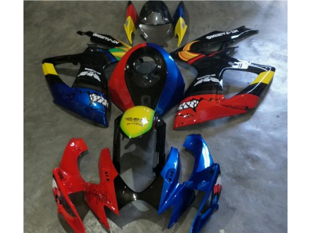 2006-2007 Red Blue Suzuki GSXR 600/750 Motorbike Fairing for Sale