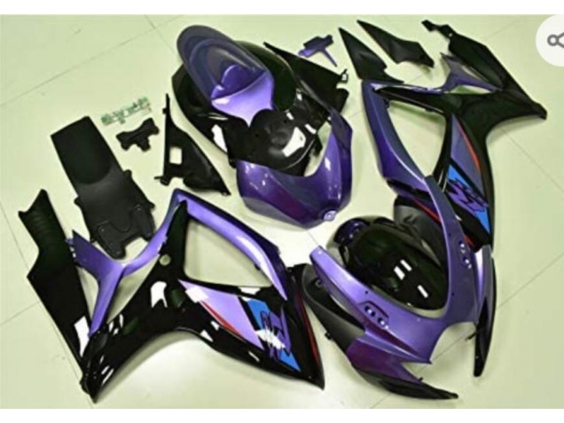 2006-2007 Purple Black Suzuki GSXR 600/750 Replacement Motorcycle Fairings for Sale