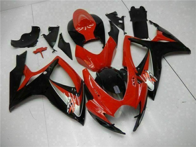 2006-2007 Red Suzuki GSXR 600/750 Bike Fairing Kit for Sale