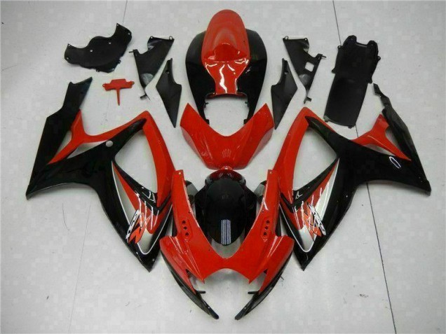 2006-2007 Red Suzuki GSXR 600/750 Bike Fairing Kit for Sale