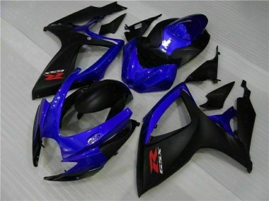 2006-2007 Blue Black Suzuki GSXR 600/750 Motorbike Fairing Kits for Sale