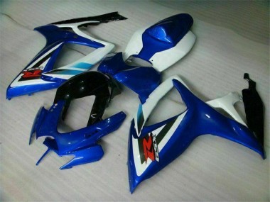 2006-2007 Blue White Suzuki GSXR 600/750 Bike Fairings for Sale