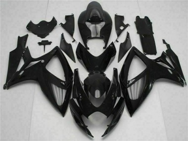 2006-2007 Black Suzuki GSXR 600/750 Bike Fairing Kit for Sale