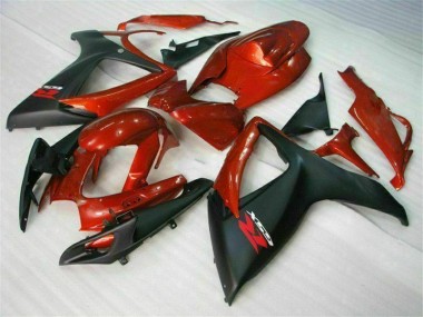 2006-2007 Red Black Suzuki GSXR 600/750 Motorcycle Bodywork for Sale