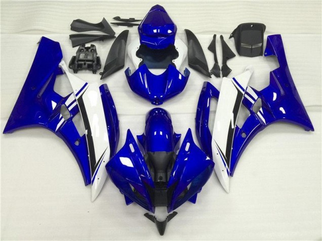 2006-2007 Blue White Yamaha YZF R6 Motorbike Fairing for Sale