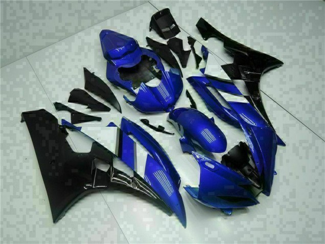 2006-2007 Blue Black Yamaha YZF R6 Motorcycle Fairing Kit for Sale