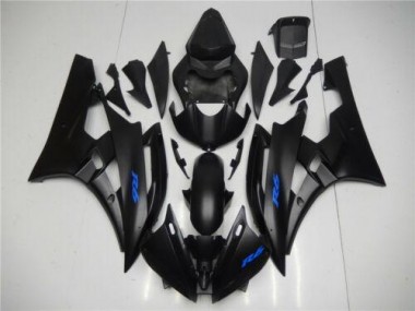 2006-2007 Black Blue Yamaha YZF R6 Bike Fairing Kit for Sale