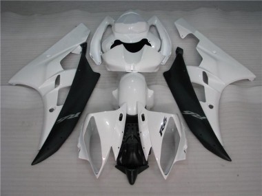 2006-2007 White Black Yamaha YZF R6 Motorcycle Bodywork for Sale