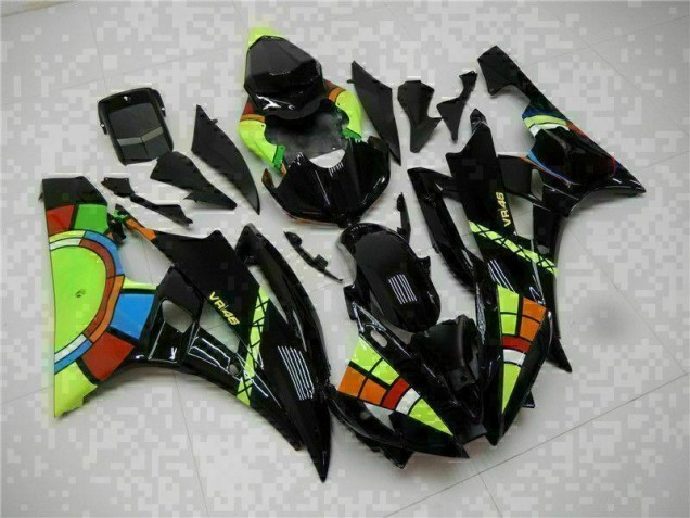 2006-2007 Black Yamaha YZF R6 Motorcycle Replacement Fairings for Sale