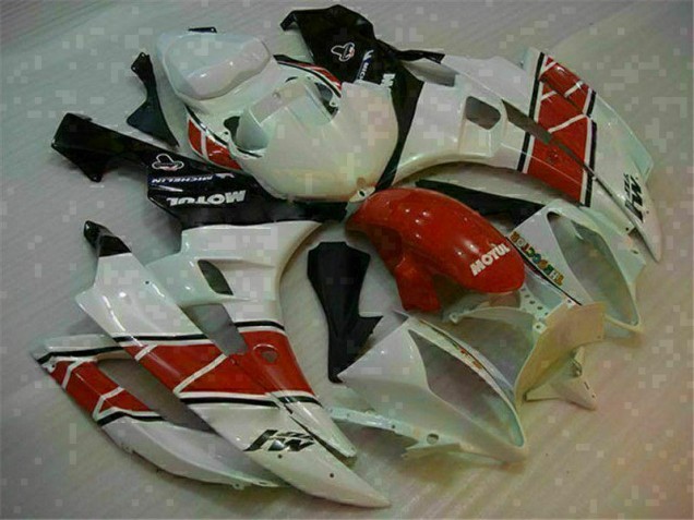 2006-2007 Red White Yamaha YZF R6 Replacement Fairings for Sale