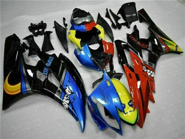 2006-2007 Yellow Blue Red Yamaha YZF R6 Motorcycle Fairings Kit for Sale