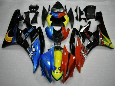 2006-2007 Yellow Blue Red Yamaha YZF R6 Motorcycle Fairings Kit for Sale