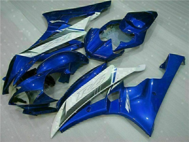 2006-2007 Blue White Yamaha YZF R6 Bike Fairings for Sale