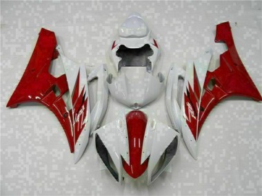 2006-2007 Red White Yamaha YZF R6 Motorcycle Bodywork for Sale