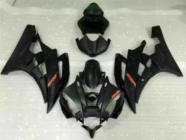 2006-2007 Black Yamaha YZF R6 Replacement Fairings for Sale