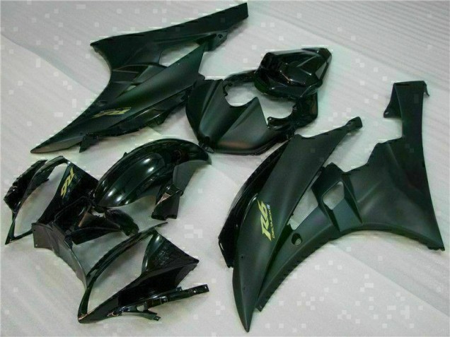 2006-2007 Matte Black Yamaha YZF R6 Motorcycle Fairing Kits for Sale