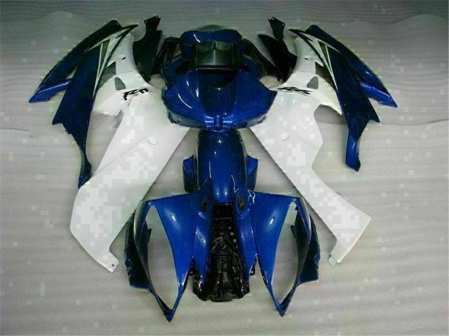 2006-2007 White Blue Yamaha YZF R6 Bike Fairings for Sale