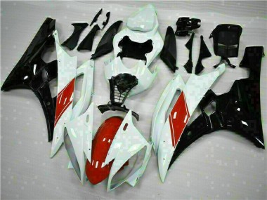 2006-2007 White Yamaha YZF R6 Replacement Motorcycle Fairings for Sale