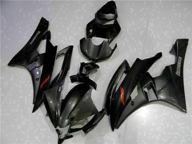 2006-2007 Grey Black Yamaha YZF R6 Motorcycle Bodywork for Sale