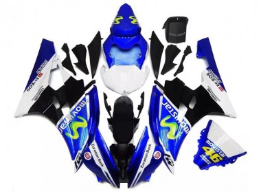 2006-2007 Blue Black White Yamaha YZF R6 Motor Fairings for Sale