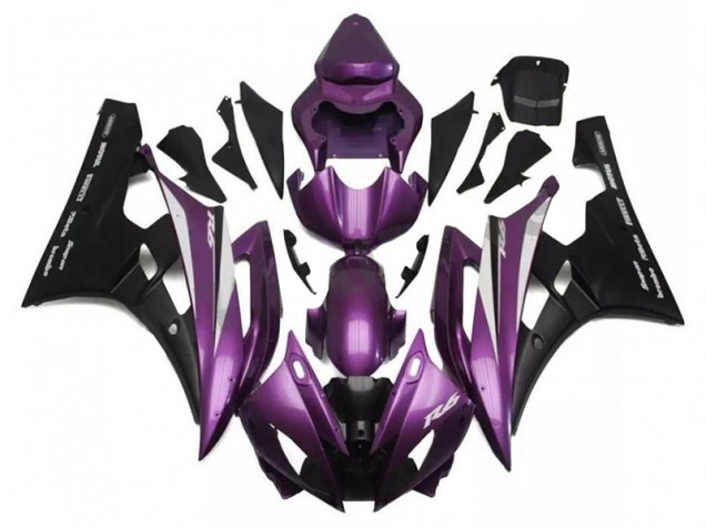 2006-2007 Purple Black Yamaha YZF R6 Motorcylce Fairings for Sale