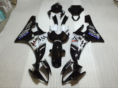 2006-2007 Glossy Black Yamaha YZF R6 Bike Fairing for Sale