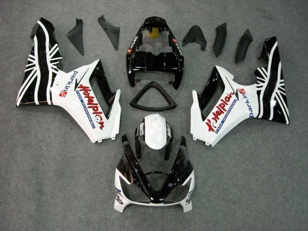 2006-2008 Black White Triumph Daytona 675 Triple Bike Fairings for Sale