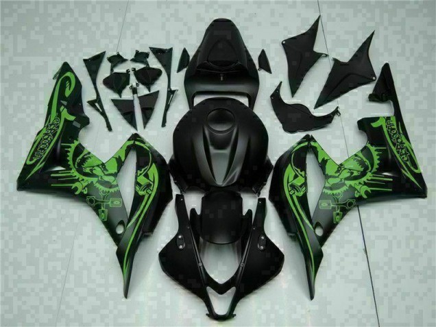 2007-2008 Black Green Honda CBR600RR Motorcycle Fairing Kits for Sale