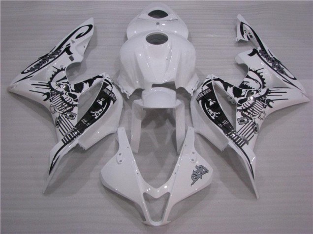 2007-2008 Black White Honda CBR600RR Replacement Motorcycle Fairings for Sale