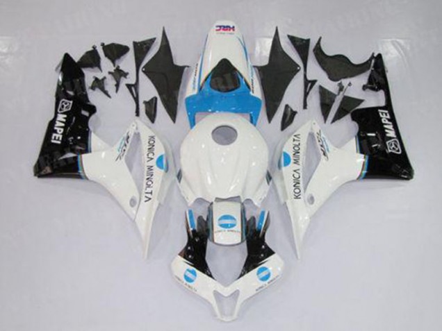 2007-2008 White Blue Black Honda CBR600RR Motorbike Fairing Kits for Sale