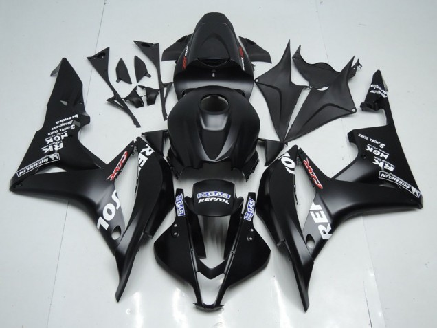 2007-2008 Matte Black Repsol Honda CBR600RR Motorcyle Fairings for Sale