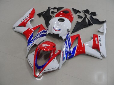 2007-2008 White Red Blue Motul Honda CBR600RR Motorbike Fairing Kits for Sale