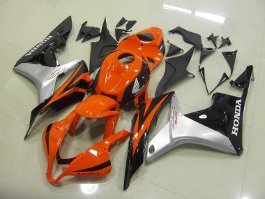 2007-2008 Orange Silver Black Honda CBR600RR Moto Fairings for Sale