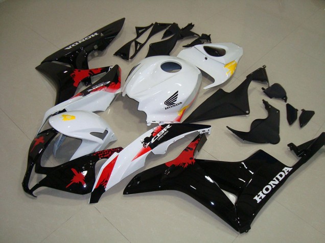 2007-2008 White Black Red Honda CBR600RR Motorbike Fairing for Sale