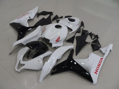 2007-2008 White Black Honda CBR600RR Replacement Motorcycle Fairings for Sale