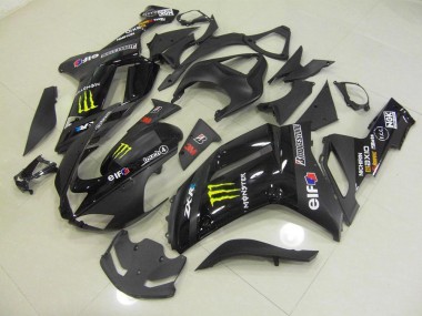 2007-2008 Black Monster Kawasaki ZX6R Motorcylce Fairings for Sale