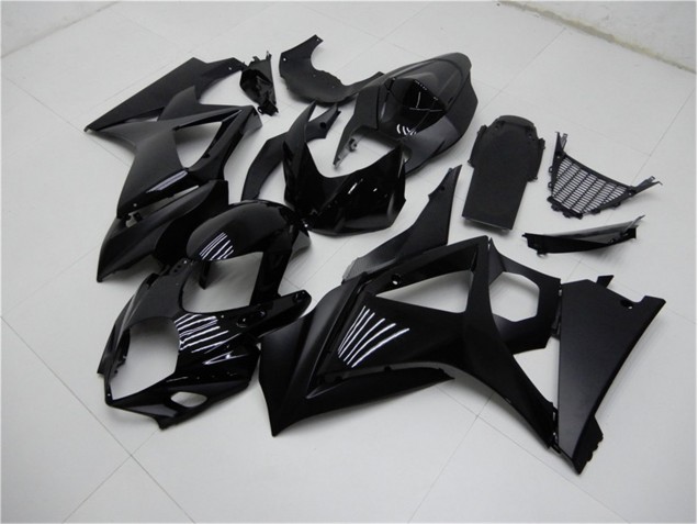 2007-2008 Glossy Matte Black Suzuki GSXR 1000 K7 Replacement Fairings for Sale